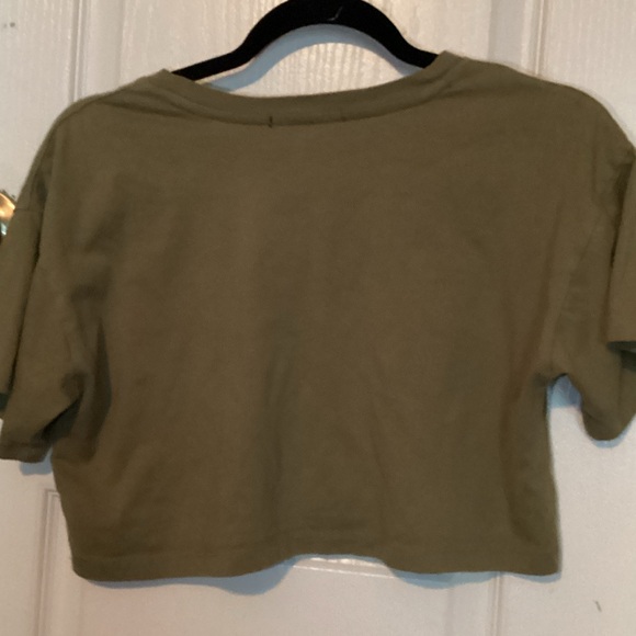 Forever 21 Khaki Crop Top - Picture 3 of 3